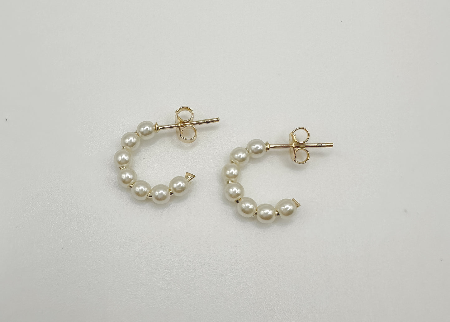 Hattie Pearl Hoop Earrings